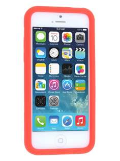 Silicone Rubber Case for iPhone 5c - Red