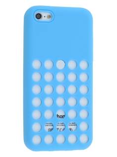 Silicone Rubber Case for iPhone 5c - Sky Blue Soft Cover