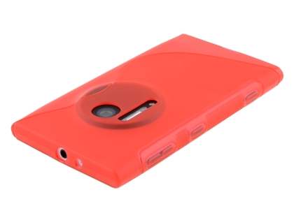Wave Case for Nokia Lumia 1020 - Frosted Red/Red