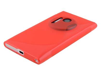 Wave Case for Nokia Lumia 1020 - Frosted Red/Red