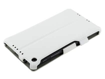 Synthetic Leather Flip Case with Multi-Angle Tilt Stand for Asus Google Nexus 7 2013 - Pearl White