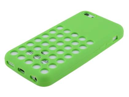 Silicone Rubber Case for iPhone 5c - Green
