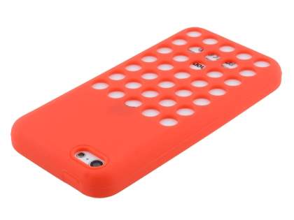 Silicone Rubber Case for iPhone 5c - Red