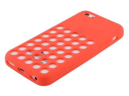 Silicone Rubber Case for iPhone 5c - Red