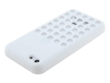Silicone Rubber Case for iPhone 5c - Pearl White