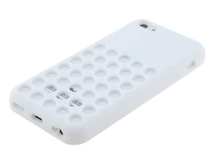 Silicone Rubber Case for iPhone 5c - Pearl White