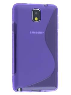 Wave Case for Samsung Galaxy Note 3 - Frosted Purple/Purple Soft Cover