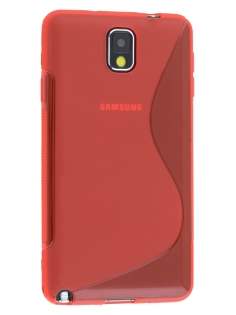 Wave Case for Samsung Galaxy Note 3 - Frosted Red/Red Soft Cover
