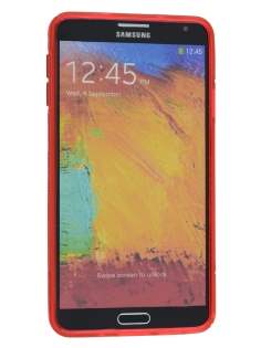Wave Case for Samsung Galaxy Note 3 - Frosted Red/Red