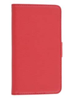 Synthetic Leather Wallet Case with Stand for Samsung Galaxy Note 3 - Red