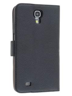 Synthetic Leather Wallet Case with Stand for Samsung Galaxy Mega 6.3 I9200 - Classic Black Synthetic Leather Wallet Case with Stand for Samsung Galaxy Mega 6.3 I9200 - Classic Black