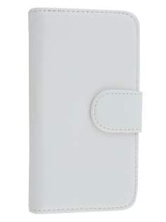 Synthetic Leather Wallet Case with Stand for Samsung Galaxy S4 Active I9295 - Pearl White