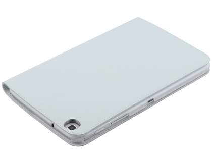 Premium Genuine Leather Slim Portfolio Case with Stand for Samsung Galaxy Tab 3 8.0 - Pearl White
