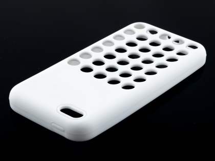 Silicone Rubber Case for iPhone 5c - Pearl White