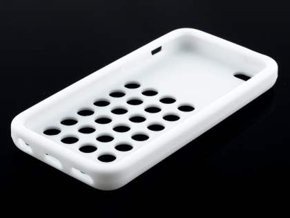 Silicone Rubber Case for iPhone 5c - Pearl White