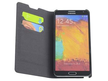TS-CASE crocodile pattern Genuine leather Wallet Case for Samsung Galaxy Note 3 - Pearl White