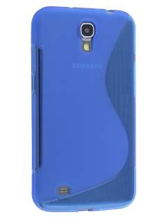 Wave Case for Samsung Galaxy Mega 6.3 I9200 - Frosted Blue/Blue Soft Cover