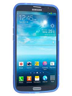 Wave Case for Samsung Galaxy Mega 6.3 I9200 - Frosted Blue/Blue