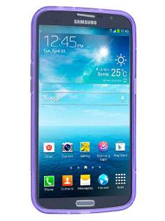 Wave Case for Samsung Galaxy Mega 6.3 I9200 - Frosted Purple/Purple