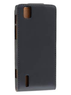 Huawei Ascend P2 Synthetic Leather Flip Case - Black Huawei Ascend P2 Synthetic Leather Flip Case - Black