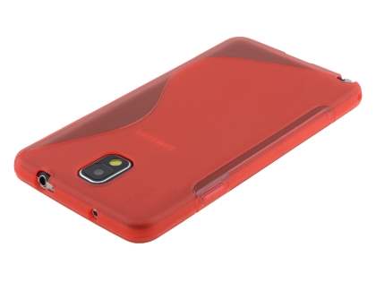 Wave Case for Samsung Galaxy Note 3 - Frosted Red/Red