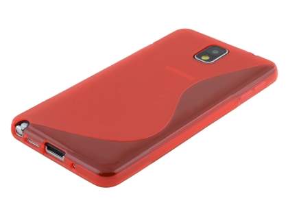 Wave Case for Samsung Galaxy Note 3 - Frosted Red/Red