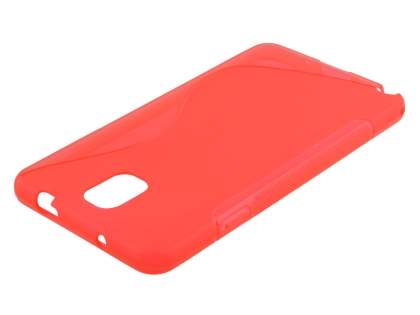Wave Case for Samsung Galaxy Note 3 - Frosted Red/Red