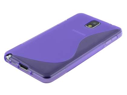 Wave Case for Samsung Galaxy Note 3 - Frosted Purple/Purple