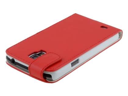 Synthetic Leather Flip Case for Samsung Galaxy S4 Active I9295 - Red