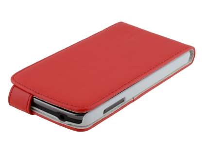 Synthetic Leather Flip Case for Samsung Galaxy S4 Active I9295 - Red