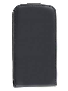 Synthetic Leather Flip Case for Samsung Galaxy S I9000 - Classic Black
