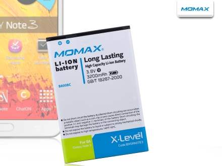 MOMAX X-Level PDA Battery for Samsung Galaxy Note 3