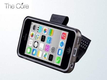 Momax The Core Polka Dots Flip Case for iPhone 5c - Black/Grey