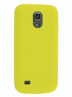 Silicone Case for Samsung I9195T Galaxy S4 mini - Canary Yellow Soft Cover