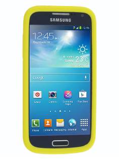 Silicone Case for Samsung I9195T Galaxy S4 mini - Canary Yellow