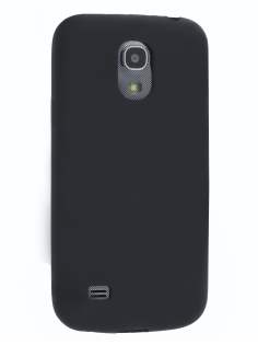 Silicone Case for Samsung I9195T Galaxy S4 mini - Classic Black Soft Cover