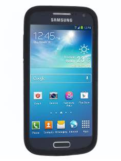 Silicone Case for Samsung I9195T Galaxy S4 mini - Classic Black