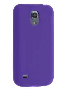 Silicone Case for Samsung I9195T Galaxy S4 mini - Purple Soft Cover