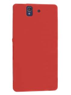Silicone Case for Sony Xperia Z - Red Soft Cover
