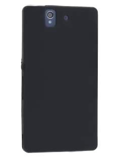 Silicone Case for Sony Xperia Z - Classic Black Soft Cover