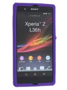 Silicone Case for Sony Xperia Z - Purple
