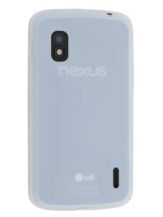 Silicone Case for LG Nexus 4 E960 - Frosted Clear Soft Cover