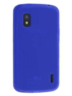 Silicone Case for LG Nexus 4 E960 - Blue Soft Cover