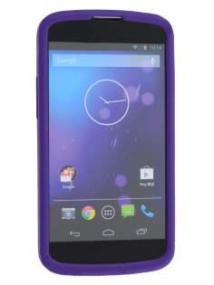 Silicone Case for LG Nexus 4 E960 - Purple
