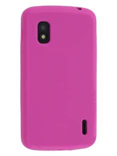 Silicone Case for LG Nexus 4 E960 - Pink Soft Cover