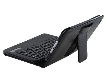 Synthetic Leather Case with Bluetooth Keyboard for Samsung Tab 3 8.0 - Black