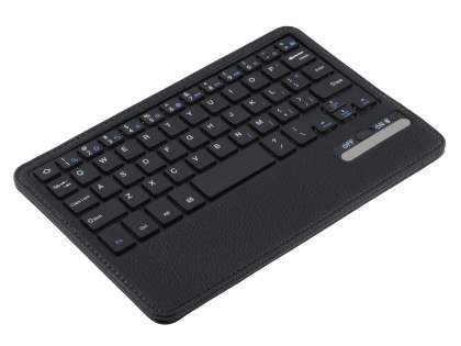 Synthetic Leather Case with Bluetooth Keyboard for Samsung Tab 3 8.0 - Black