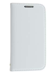Synthetic Leather Wallet Case with Stand for Samsung Galaxy S4 mini - Pearl White