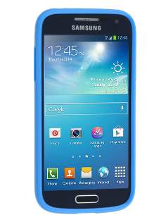 Colour TPU Gel Case for Samsung I9195 Galaxy S4 mini - Blue