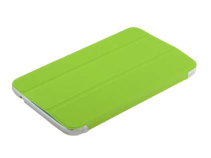 Book-Style Case with Stand for Samsung Galaxy Tab 3 7.0 - Green/Frosted Clear
